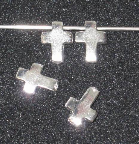 CH25138 Σταυροί Μεταλλικός Φιγούρα ,11X8mm/3Τεμ.,Αντικέ Χρώμα (75 10) (6gr) ()