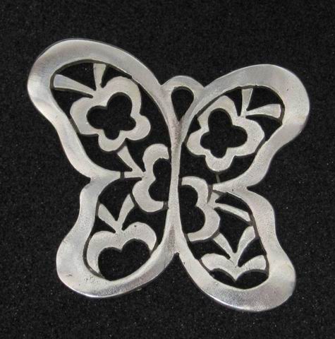 CH25182 Μενταγιόν Ορειχάλκινα Πεταλουδίτσες ,39X34mm/1Τεμ.,Αντικέ Χρώμα (9 0) (10gr) ()