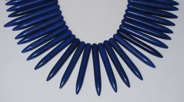 CH25965 HOWLITE STICKS  FOR JEWELLERY 40MM/40CM/   DARK BLUE COLOR,   ,MATERIAL SEMI PRECIOUS STONES,,BEADS (2 0) ()
