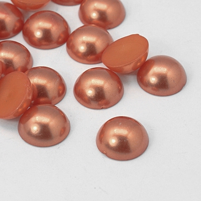 CH26216 Acrylic Cabochon Pearl Stones  20mm/5Pcs Bronze Color For Jewelery/Decoration  Hotfix  (34 15) ()
