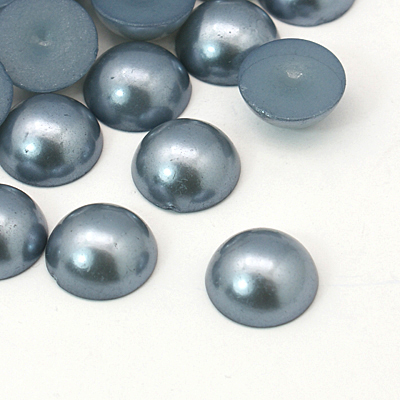 CH26220 Πλαστικές Πέρλες Καπουσόν/Πλακέ Βάση 20mm/5Τεμ. ΠΕΤΡΟΛ ΧΡΩΜΑ Για Κόσμημα/Διακόσμηση Κολλητά (22 28) (13gr) ()