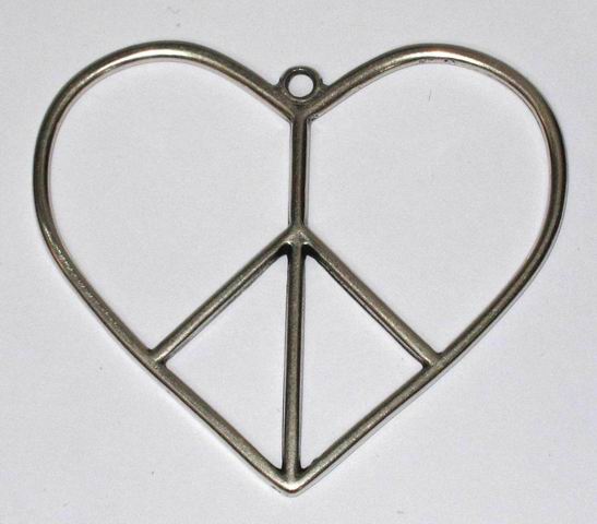 CH26225 Μεταλλικές Καρδίες κρεμαστές  Για κόσμημα 52X59mm/1Τεμ. Αντικέ Χρώμα,   ,Συνθεση ,Αγίου Βαλεντίνου,Κρεμαστά (5 0) (gr) ()