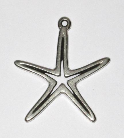 CH26233 Μεταλλικοί αστερίες Μενταγιόν  Για κόσμημα 37X32mm/1Τεμ. Αντικέ Χρώμα,   ,Συνθεση ,Καλοκαιρινά/Θαλασσινά,Κρεμαστά (23 0) (6gr) ()