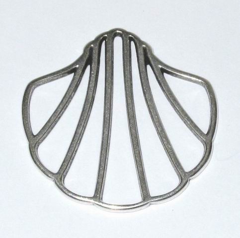 CH26234 Μεταλλικά καλοκαιρινά κοχύλια κρεμαστά  Για κόσμημα 34mm//1Τεμ. Αντικέ Χρώμα,   ,Συνθεση ,Καλοκαιρινά/Θαλασσινά,Κρεμαστά (38 0) (gr) ()