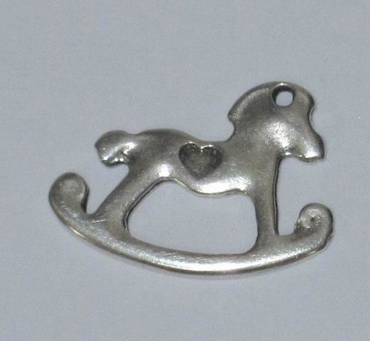 CH26236 Μεταλλικά Αλογάκια/Καρουζέλ  Για κόσμημα 22X16mm/2Τεμ. Αντικέ Χρώμα,   ,Συνθεση ,Ζώα,Κρεμαστά (36 20) (6gr) ()