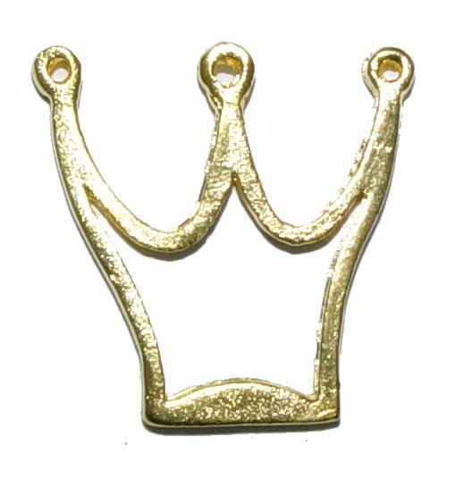 CH26282 Μεταλλικές Κορώνες   27X25mm/2Τεμ. Επίχρυσο Χρώμα,   ,Συνθεση ,Παιδικά, (27 0) (13gr) ()