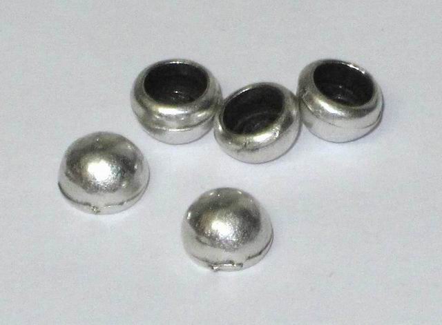 CH26301 Metal Leather Round Leather Ends ,For Jewellery 7mm//2Pcs//Ø5mm Antique silver,   ,Material ,, (36 10) ()