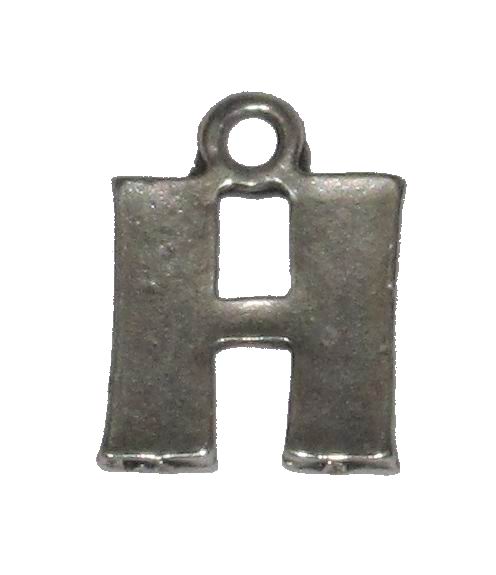 CH26350 Metal Alphabet Letter Charms ,For Jewellery 18mm//1Pcs/ Antique silver,English Alphabet With Letter H ,Material ,Alphabet,Charms (18 5) ()