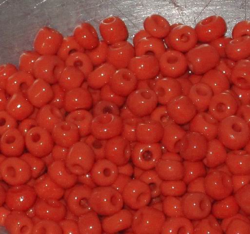 CH26405 Round Glass Seed Beads  FOR JEWELLERY 4mm/440gr/   ORANGE COLOR,   ,Material ,,BEADS (1 0) ()