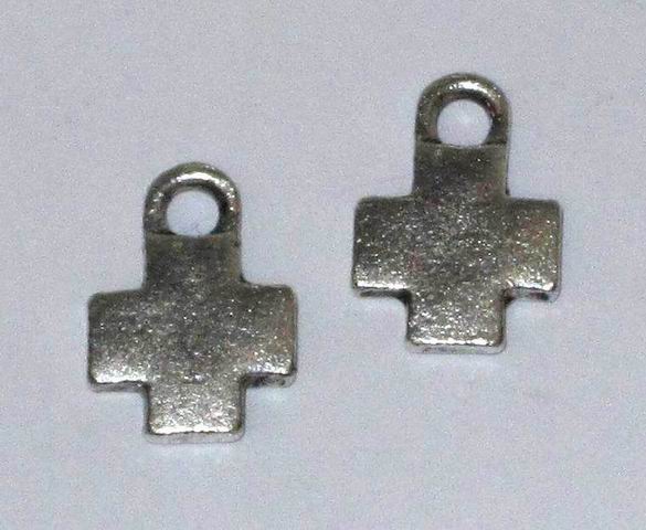 CH26448 Μεταλλικά σταυρουδάκια φιγούρα Για κόσμημα 14X10mm/5Τεμ. Αντικέ Χρώμα, ,Συνθεση Κράμα (μείγμα),Θρησκευτικά,Κρεμαστά (21 0) (12gr) ()