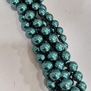 CH27848 Γυάλινες Πέρλες, στύλ Μαργαριτάρι Στρόγγυλο για κόσμημα Χωρίς Φίλτρο 14mm/60Τεμ. ΠΕΤΡΟΛ ΧΡΩΜΑ (10 6) (215gr) ()