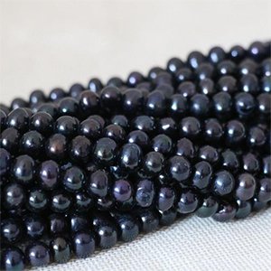 CH27850 Glass Pearls for Jewlery  14mm/60Pcs Black Color (5 72) ()