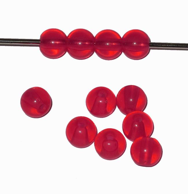 CH28155 Acrylic Round Beads  6mm/220Pcs Red Color For Jewelery/Decoration  Beads  (21 329) ()