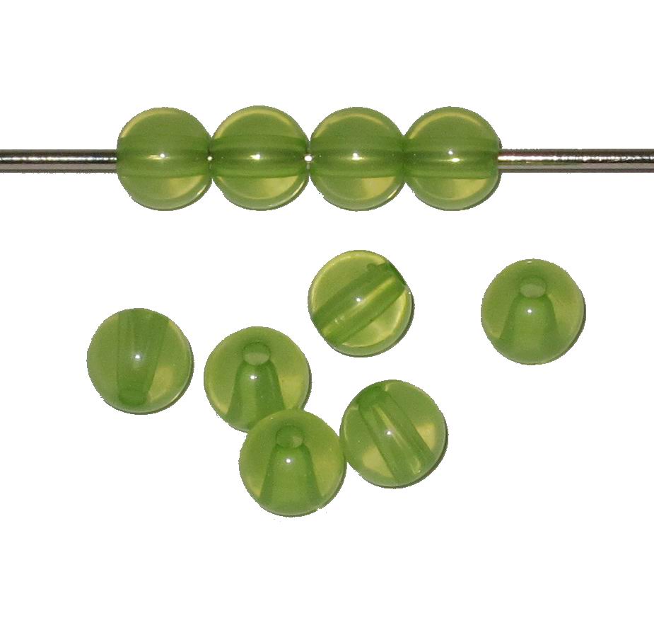 CH28160 Acrylic Round Beads For Jewelery/Decoration 6mm/220Pcs Light Green, ,Material Acrylic,,Beads (32 26) ()