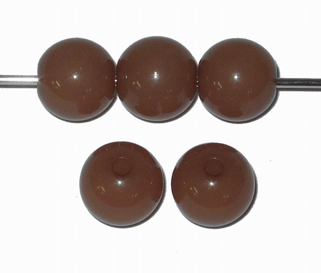 CH28233 Ακρυλικές Χάντρες στρόγγυλες μπίλια  Για κόσμημα 10mm/~45Τεμ. Καφέ Χρώμα,   ,Συνθεση Ακρυλικό,Χάντρα (8 16) (29gr) ()