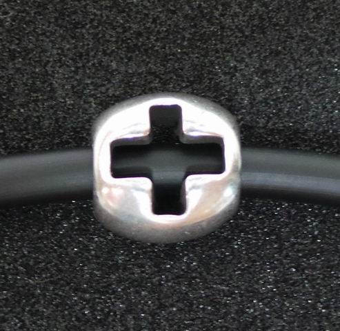 CH29688 Σταυροί Μεταλλικός Μπίλια ,14mm/Ø4mm/1Τεμ.,Αντικέ Χρώμα (8 3) (gr) ()