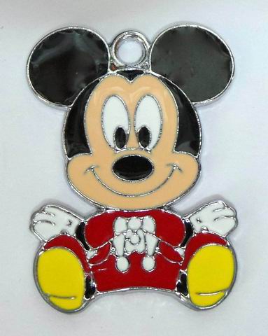 CH29843 Μεταλλικός Mickey Mouse Για κόσμημα 34X24mm/1Τεμ. Διάφορα Χρώματα, Με Χρώμα/Enamel ,Συνθεση Κράμα (μείγμα),Παιδικά,Κρεμαστά (0 1) (9gr) ()