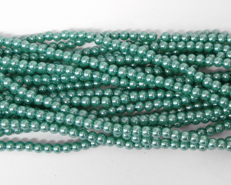 CH30116 Glass Pearls Round Beads ,For Jewellery 4mm/200Pcs/ Veraman Color,   ,Material Glass,,Beads (3 7) ()