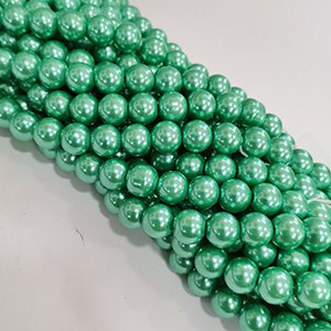 CH30117 Glass Pearls Round Beads ,For Jewellery 6mm/140Pcs/ Veraman Color,   ,Material Glass,,Beads (8 20) ()