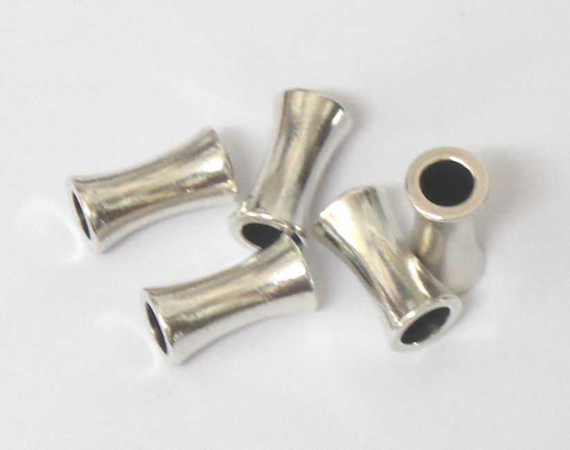 CH31283 Μεταλλικά σωληνάκια  Για κόσμημα 11X6mm/Ø3.5mm/5Τεμ. Αντικέ Χρώμα,   ,Συνθεση ,Χάντρα (2 3) (gr) ()