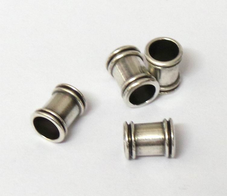 CH31295 Μεταλλικά σωληνάκια  Για κόσμημα 10X8mm/Ø5.5mm/2Τεμ. Αντικέ Χρώμα,   ,Συνθεση ,Χάντρα (6 0) (gr) ()