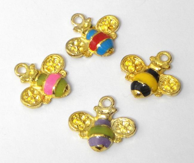 CH32565 Μεταλλικές μελισσούλες Για Κόσμημα/Διακόσμηση 18X17mm/1Τεμ. Επίχρυσο Χρώμα,   ,Συνθεση Κράμα (μείγμα),Κρεμαστά (1 0) (gr) ()