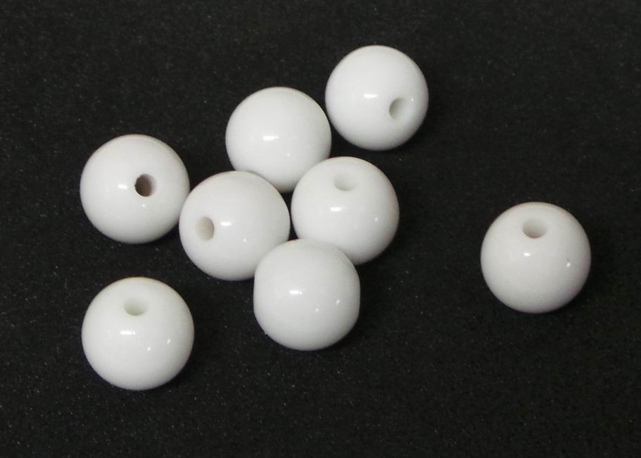 CH33410 ACRYLIC ROUND BEADS  FOR JEWELLERY 4mm/500Pcs/   WHITE COLOR,   ,Material ,,BEADS (72 0) ()