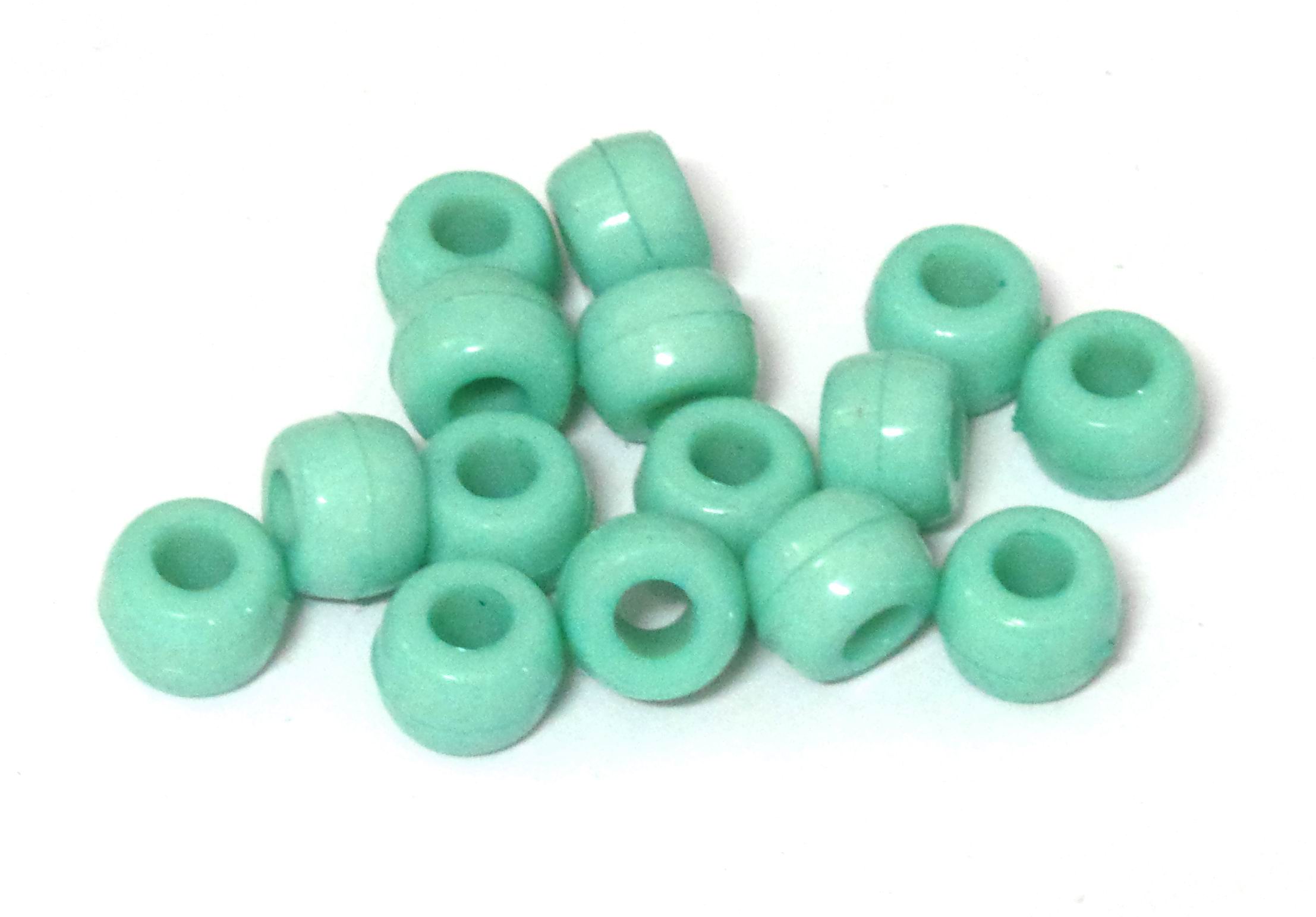 CH33474 Acrylic Round Beads with Big Hole ,For Jewellery 9X6mm/75Pcs//Ø4.5mm Veraman Color,   ,Material Acrylic,,Beads (1 1) ()