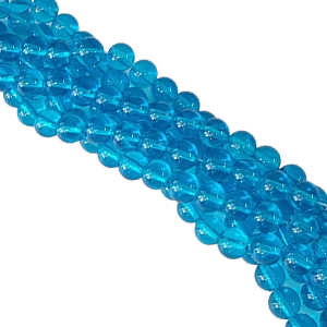 CH34224 Γυάλινες Χάντρες Στρόγγυλες Μπίλια 12mm/66Τεμ. Γαλάζιο Χρώμα Για κόσμημα Χάντρα (18 8) (110gr) ()