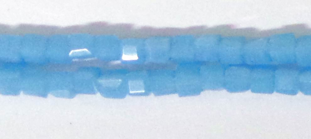 CH34668 Γυάλινες Χάντρες Κυβάκια Για κόσμημα 2mm/80Τεμ. Γαλάζιο Χρώμα,   ,Συνθεση Γυαλί, (15 8) (gr) ()