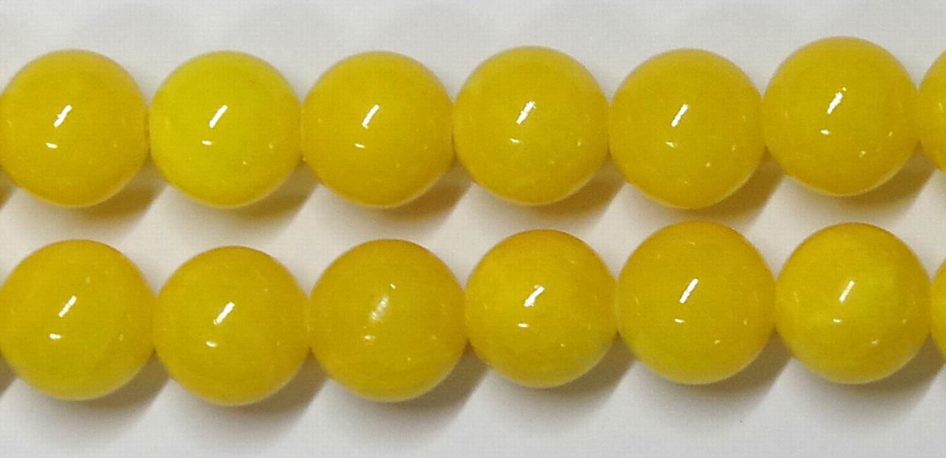 CH34854 Jade Natural Stone Round Beads For Jewellery 6mm//Pcs Yellow Color,   ,Material ,, (2 1) ()