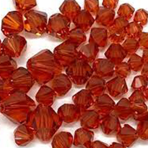 CH34993 Κρυσταλλάκια Swarovski σε Σχήμα Ρόμβος – 5301  Για Κόσμημα 4mm/~100Τεμ. Indian Red,   ,Συνθεση ,Χάντρα (1 0) (gr) ()