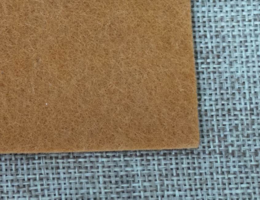 CH36218 Square felt sheets ,for decoration 25x25cm/1pcs/ camel color,   ,material synthetic felt,kneeting accessories, (179 0)