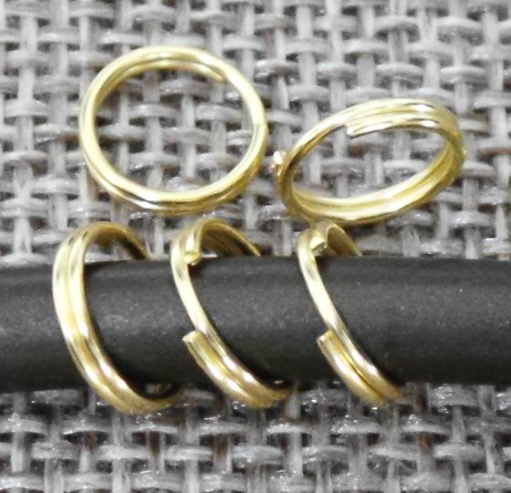 CH36245 Μεταλλικά διπλά κρικάκια Για κόσμημα 8mm/75Τεμ. Επίχρυσο Χρώμα, Μπρελόκ/Keyring ,Συνθεση Ορείχαλκος, (33 14) (14gr) ()