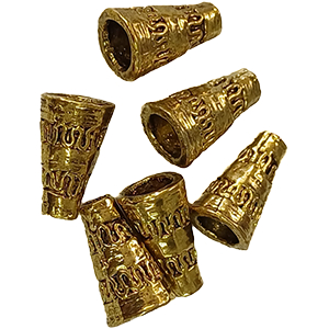 CH3843 Μεταλλικες Διακοσμητικές Χάντρες Για κόσμημα 16mm//6Τεμ. Επίχρυσο Χρώμα, ,Συνθεση ,Χάντρα (65 24) (gr) ()