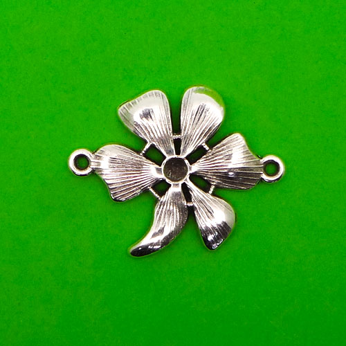 CH38871 Μεταλλικά συνδετικά λουλουδάκια Για κόσμημα 30mm/3Τεμ. Αντικέ Χρώμα,   ,Συνθεση Κράμα (μείγμα),Συνδετικά (3 0) (gr) ()