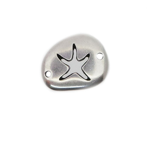 CH39646 Ορειχάλκινοι Συνδετικοί Αστερίες Για κόσμημα 16X20mm/1Τεμ. Μεταλλικό Χρώμα, ,Συνθεση Ορείχαλκος,Καλοκαιρινά,Συνδετικά (20 2) (8gr) ()