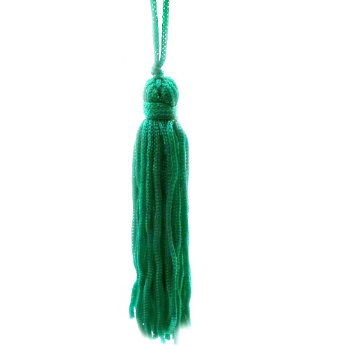 CH40176 Textile Tassels , 90mm//5Pcs/ Emerald Color, With Belt ,Material Nylon,, (13 6) ()