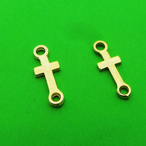 CH41581 Σταυροί Μεταλλικός Φιγούρα ,16X6mm/5Τεμ.,Επίχρυσο Χρώμα (7 0) (gr) ()