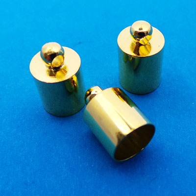 CH41882 Μεταλλικοί ακροδέκτες με κρίκο  7X11mm/4Τεμ. Επίχρυσο Χρώμα Για κόσμημα/Γούρια Χριστουγιεννιάτικα   (2 12) (7gr) ()