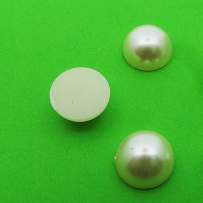 CH41918 Acrylic Cabochon Pearl Stones ,Decoration/Nails 10mm/50Pcs/ Beige Color,   ,Material Plastic,, (20 11) ()
