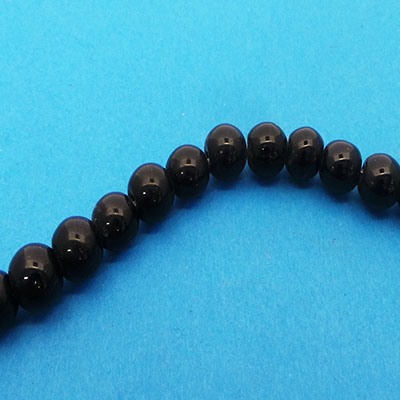 CH41972 Round Shape Glass Pearl Beads  8mm/100String Black Color For Jewellery  Beads  (6 1352) ()