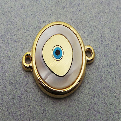 CH42767 Ορειχάλκινα Ματάκια Για κόσμημα 25X19mm/1Τεμ. Επίχρυσο Χρώμα,   ,Συνθεση Ορείχαλκος,Συνδετικά (0 1) (gr) ()