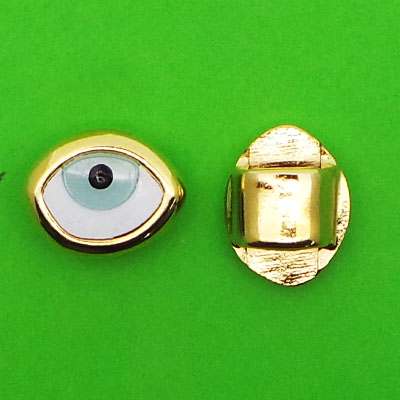 CH42809 Ορειχάλκινα Ματάκια Φιγούρα  15X12mm/1Τεμ. Επίχρυσο Χρώμα,   ,Συνθεση Ορείχαλκος,Περαστά (5 2) (gr) ()