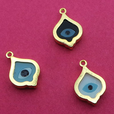 CH42848 Ορειχάλκινα Ματάκια σταγόνες  18X12mm/1Τεμ. Επίχρυσο Χρώμα,   ,Συνθεση , (7 0) (gr) ()