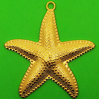 CH43042 Μεταλλικοί αστερίες Μενταγιόν  Για κόσμημα 62mm//1Τεμ. Επίχρυσο Χρώμα,   ,Συνθεση ,Καλοκαιρινά/Θαλασσινά,Κρεμαστά (0 3) (gr) ()