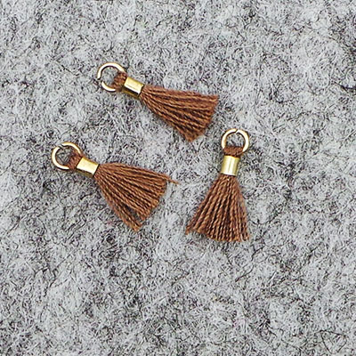 CH43146 Textile Tassels with loop ,For Jewelery/Decoration 10mm//3Pcs/ ,   ,Material ,, (2 0) ()