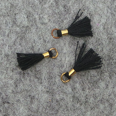 CH43147 Textile Tassels with loop ,For Jewelery/Decoration 10mm//3Pcs/ ,   ,Material ,, (2 9) ()