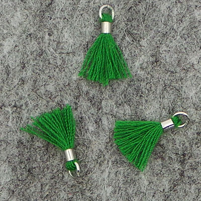 CH43148 Textile Tassels with loop ,For Jewelery/Decoration 10mm//3Pcs/ ,   ,Material ,, (39 10) ()