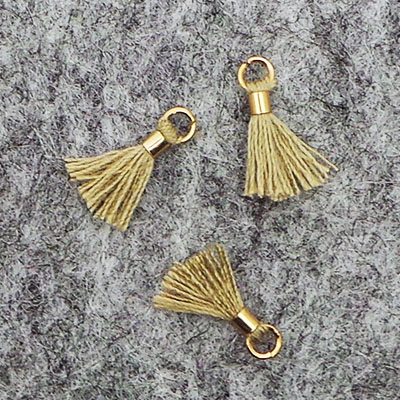 CH43149 Textile Tassels with loop ,For Jewelery/Decoration 10mm//3Pcs/ ,   ,Material ,, (0 3) ()